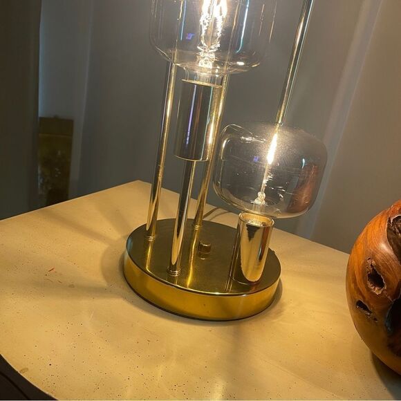 ♥️ Mid Century Modern Cascade lamp attributed to Robert Sonneman, brass - Picture 8 of 14